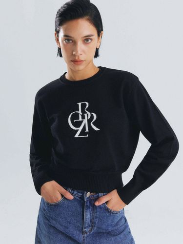 Symbol Logo Crop Knit_Black - CITYBREEZE - Modalova