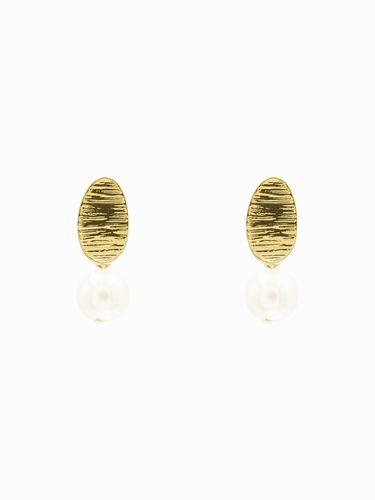 Pearl Ellipse Earrings - ANNAFLAIR1986 - Modalova