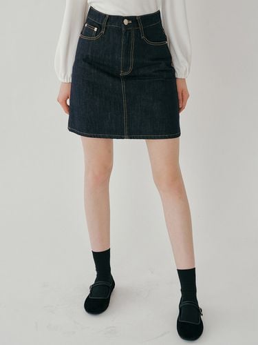 Fal Denim Mini Skirt _ Dark Blue - REORG - Modalova