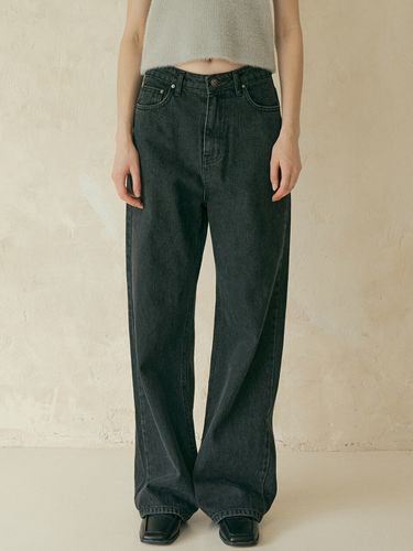 V. Low-rise Denim Pants (Black) - VERBE - Modalova