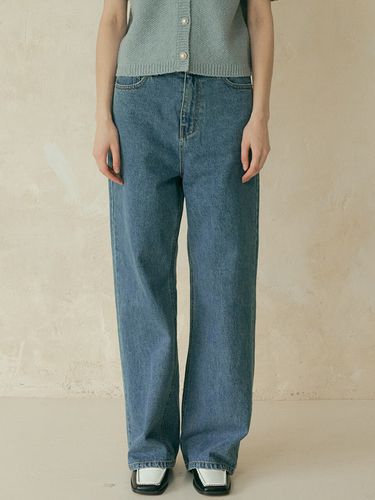 V. Low-rise Denim Pants (Blue) - VERBE - Modalova