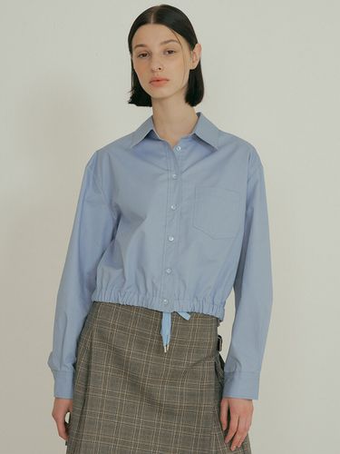 V. Cotton Banding Shirts (Blue) - VERBE - Modalova