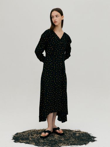 Heart Pattern Unbalance Long Dress JWOPME0100 - LINE STUDIO ONE - Modalova