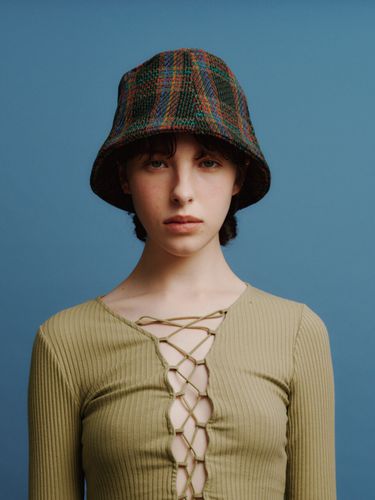 Tartan bucket hat in Bluegreen - poesiedame - Modalova