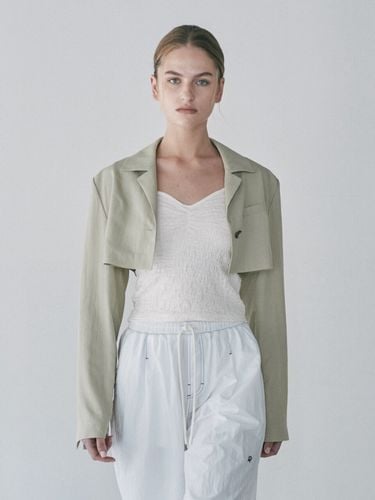 Summer Short Jacket_Olive - DIAGONAL - Modalova