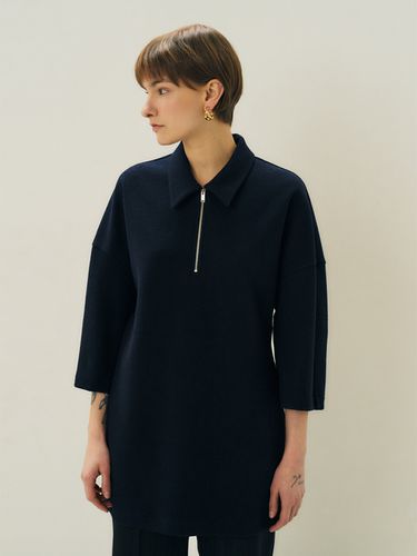 Boucle Jersey Top - Navy - MAISONMARAIS - Modalova