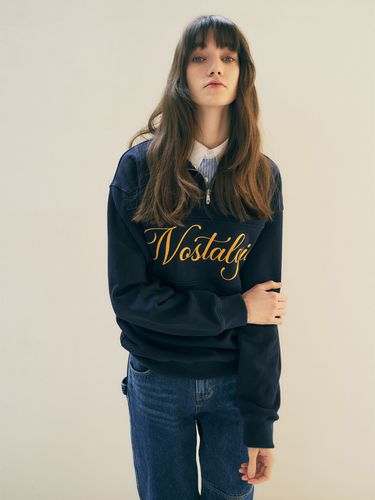 Nostalgia Zip-Up Top - Navy - MAISONMARAIS - Modalova