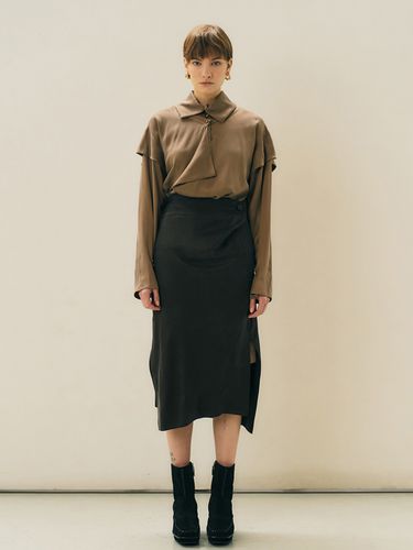 Wrapping Skirt - Brown - MAISONMARAIS - Modalova