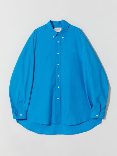 Poplin Button Shirt (Blue) - V2 - Modalova