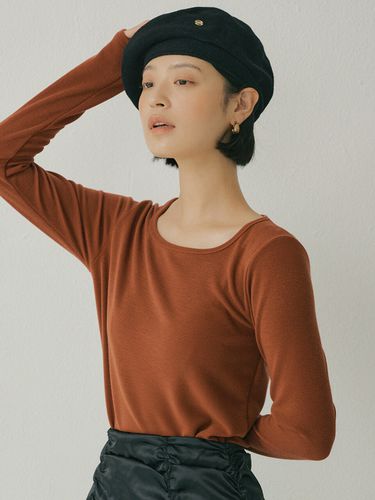 Fal Square Neck Soft T-Shirt - REORG - Modalova