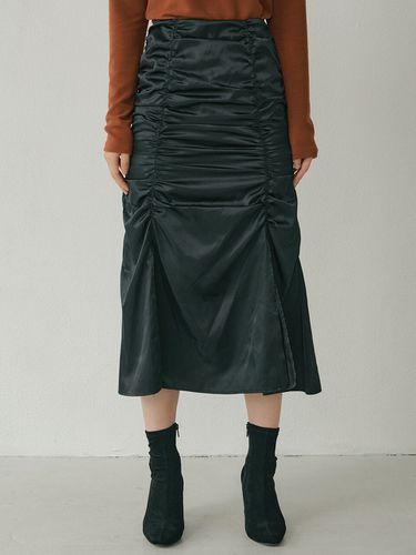 FAL Two Slit Shirring Midi Skirt () - REORG - Modalova