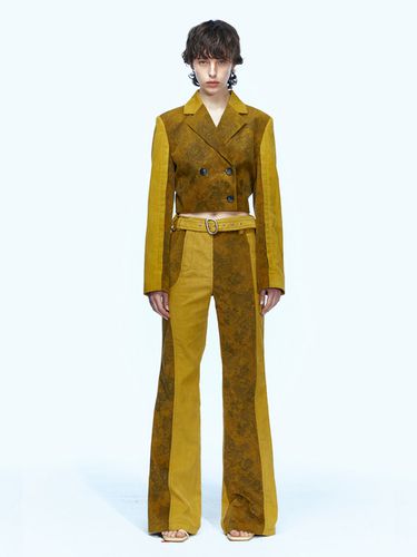 Nessy Cut Out Waist Belt Short Jacket_Mustard - ADSB ANDERSSON BELL for WOMEN - Modalova