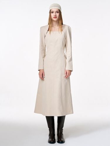 Bolero Layered Dress - Cream Beige - ETMON - Modalova