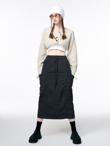 Wind Cargo Banding Skirt - Charcoal - ETMON - Modalova