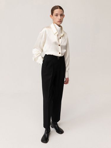 Double Belt Rene Pants_Black - KINDERSALMON - Modalova