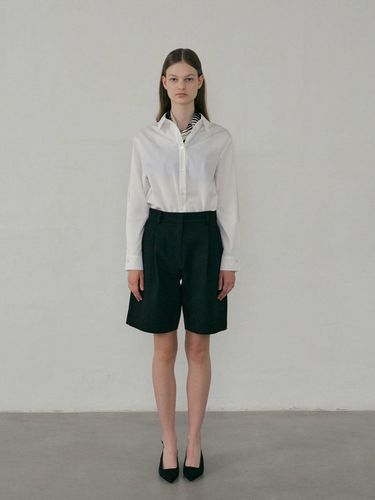 Tweed Bermuda Shorts_Black - octette - Modalova