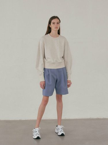 Tweed Bermuda Shorts_Skyblue - octette - Modalova