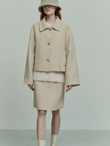 Wool Blend Jacket - RE RHEE - Modalova