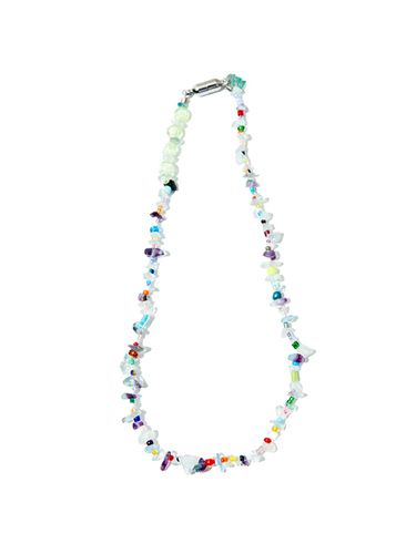 Crystal n Beads mix Necklace - niroserendipity - Modalova