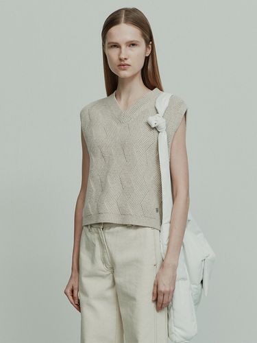 Lambswool Blend Knitted Vest - RE RHEE - Modalova