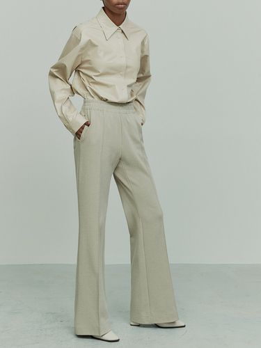 Pintucked Bootcut Trousers_2 Colors - RE RHEE - Modalova