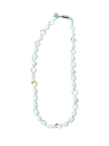 Opal Crystal n Pearl Necklace - niroserendipity - Modalova