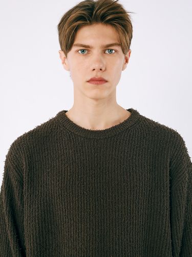 Essential Boucle Round Knit [Brown] - ESN - Modalova