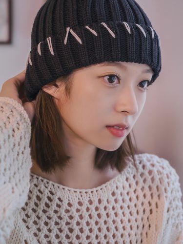 Cresin Knit Beanie Hat - 4 Colors - meminn - Modalova