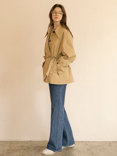 Glenrothes Trench Coat (Beige) - vanone atelier - Modalova