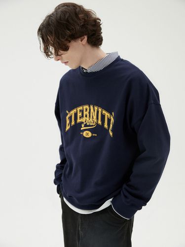 Arch Logo Overfit Sweatshirt (Navy) - HAE BY HAEKIM - Modalova