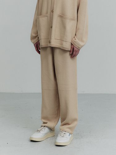 Knit Baggy Fit Curved Pants - Lagrange - Modalova