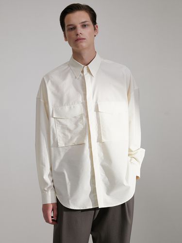 Hybrid Volume Oversize Shirt_Cream - evener - Modalova