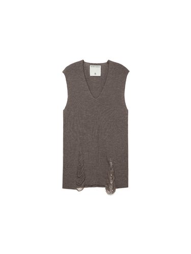 Ribbed Knit Vest - Coco Brown - MAISONMARAIS - Modalova