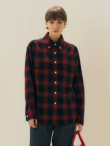 Big Check Shirts - Red - MAISONMARAIS - Modalova