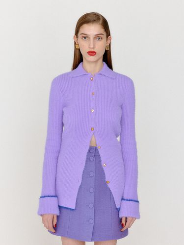 VIOLA Slim Fit Collared Knit Cardigan - EENK - Modalova