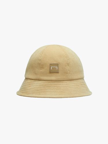 Corduroy Logo Bucket Hat _ Beige - GOALSTUDIO - Modalova