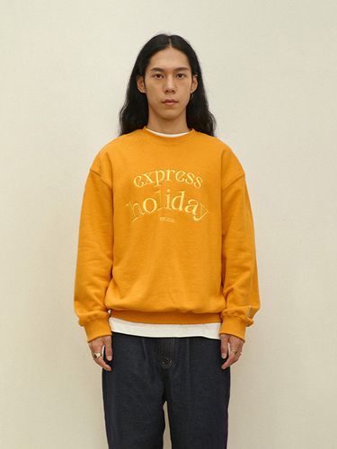 Basic Logo Sweatshirts _ Orange - EXPRESS HOLIDAY - Modalova