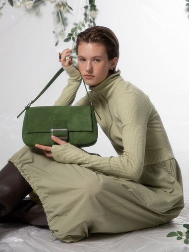 Suede Luke Shoulder Bag - Green - RAIVE - Modalova