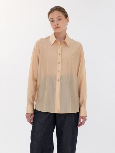 Tencel Pin Tuck Shirt (Beige) - LE - Modalova