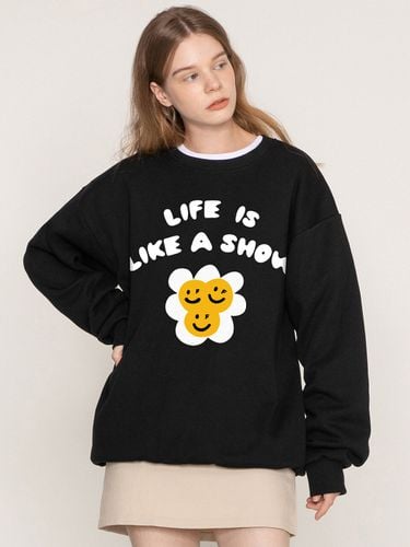 Unisex Twin Flower Smile Sweatshirt (4 Colors) - GRAVER - Modalova