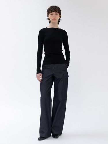 Raw Denim Cargo Wide Pants () - LE - Modalova