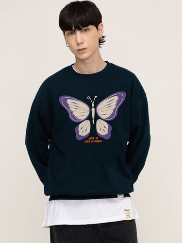 Unisex Butterfly Sweatshirt (Navy) - GRAVER - Modalova