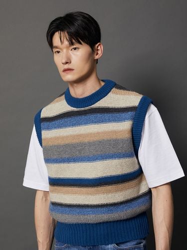 Multicolor Crew Neck Knit Vest - ODD DEPARTMENT - Modalova