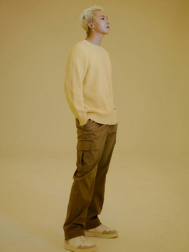 Logo Embroidery Cargo Pants _ Beige - CITYBREEZE - Modalova