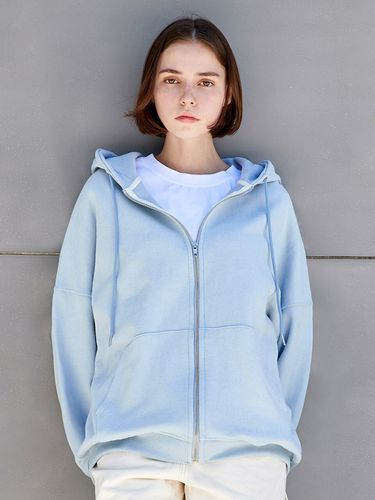 Peached Skin Oversized Zip-up Hoodie 7 Color - MINIMAL PROJECT - Modalova