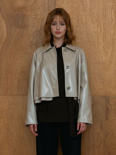 Eco Leather Crop Jacket KW2AJ7920_91 - JOY GRYSON - Modalova