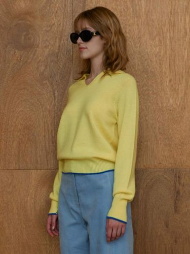 Open-neck Collar Knit Pullover_2 Colors - JOY GRYSON - Modalova