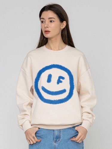 Big Smiley Face Sweatshirt - GRAVER - Modalova