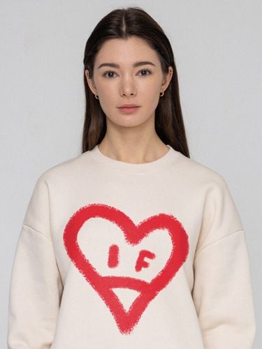 Big Smiley Heart Sweatshirt - GRAVER - Modalova