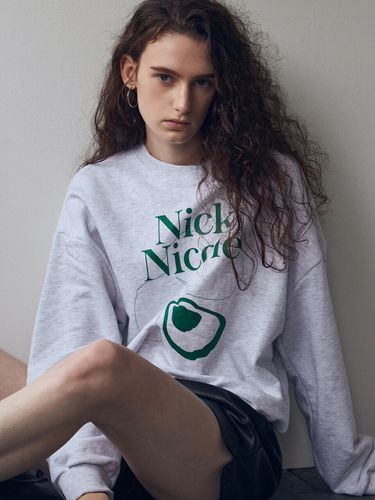 Nicole Flower Sweatshirt_Melange - NICK&NICOLE - Modalova